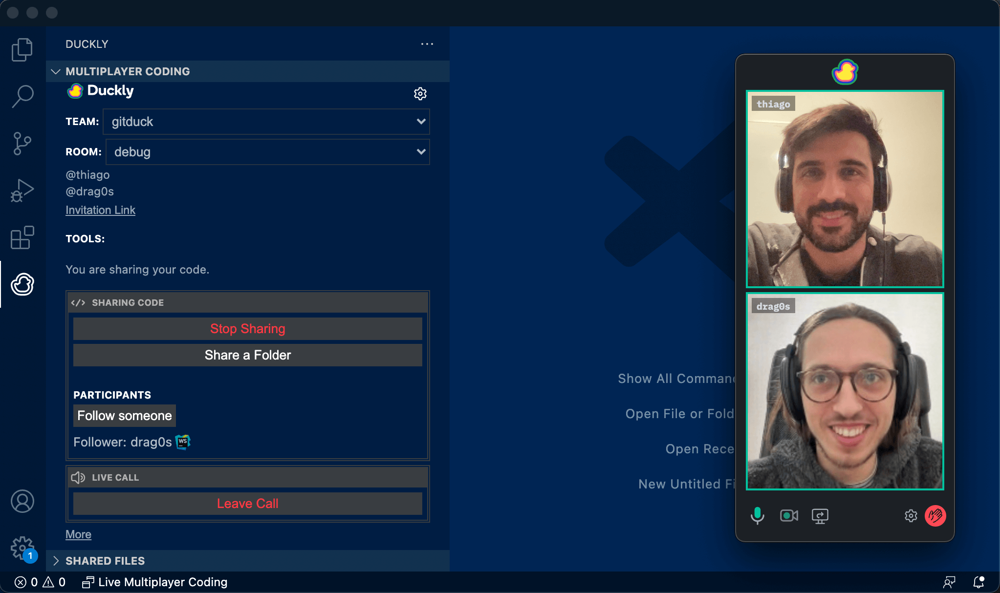Video calls on VS Code and IntelliJ - Duckly March Update